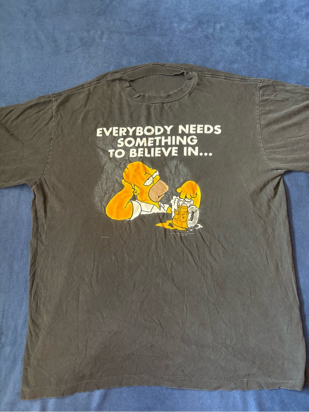 Vintage 90s/Y2K Single Stitch Homer Simpson Graphic T-Shirt
